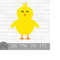 Easter Chick - Instant Digital Download - svg, png, dxf, and eps files included!