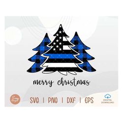 Blue Line Christmas Tree Svg, Police Officer Christmas Svg, Thin Blue Line Svg, Merry Christmas Svg, Christmas Tree Svg, Police Chistmas Svg