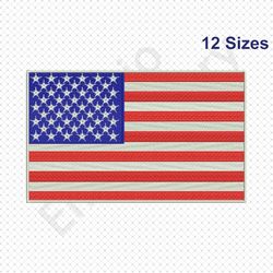 American Flag Embroidery Design, US flag embroidery Machine Embroidery, USA  Flag Machine Embroidery, American flag embr