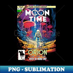 MOON TIME 1 - Instant PNG Sublimation Download - Perfect for Sublimation Art