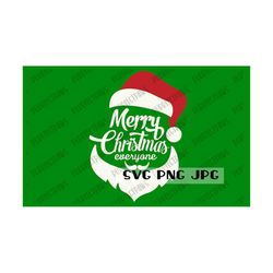 Merry Christmas Everyone SVG, Christmas svg, Christmas Greeting Card, Christmas design, Cut File, Sublimation, Printable svg png jpg