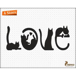 cat embroidery design, cat love embroidery designs, i love my cat embroidery designs, cat embroidery pattern, cat machin