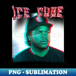 Ice cube - PNG Transparent Digital Download File for Sublimation - Vibrant and Eye-Catching Typography