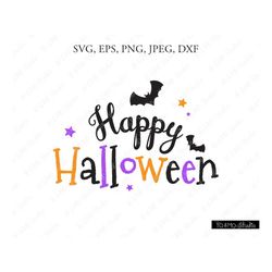 Happy Halloween SVG, Halloween Clipart Svg, Halloween Svg, Halloween Shirt, Halloween Pprint, Cricut, Silhouette Cut Fil