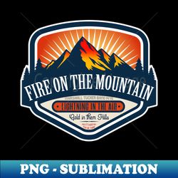 Fire on the Mountain by the Marshall Tucker Band - Retro PNG Sublimation Digital Download - Perfect for Personalization