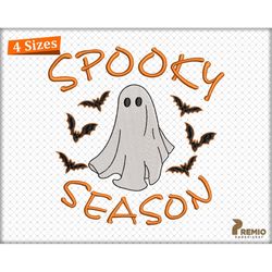 Spooky Season Embroidery Design, Spooky Ghost Halloween Machine Embroidery Design, Spooky Season Halloween Embroidery Fi