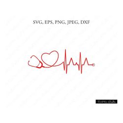 Heartbeat SVG,  Nurse Svg, Doctor Svg, Heartbeat Clipart, Nurse Clipart, Doctor Clipart, Heartbeat  Cut Files, Cricut, S