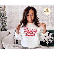 Freezn szn svg png for shirt,Retro christmas svg,Christmas vibes for women svg,winter svg,Coffee mug svg, Dxf,Sublimation cut file.