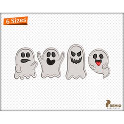 Ghost Embroidery Design, Embroidery Ghost Machine Design, Trendy Halloween Embroidery Patterns, Funny Dancing BOO Ghost