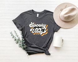 Spooky Vibes, Halloween Shirt Png, Halloween T-Shirt Png, Halloween Spooky Vibes, Halloween Party Shirt Png