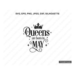 Birthday Queen SVG, Queen Svg, Birthday Svg, Queen May Svg, Birthday Girl svg, Birthday, Birthday cut file, Cricut, Silh