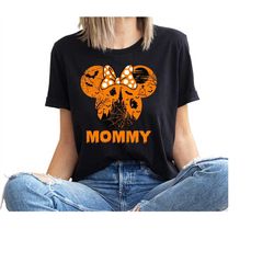 Cool Halloween Gifts, Disney Mommy Shirt, Disney Sweatshirt, Minnie Mouse T-Shirt, Ghost T-Shirt, Gift for Mom, Disney W