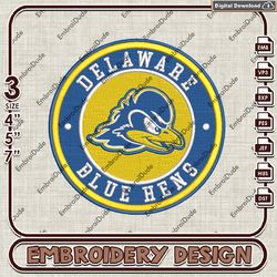 NCAA Logo Embroidery Files, NCAA Delaware Blue Hens Embroidery Designs, Delaware Blue Hens Machine Embroidery Design