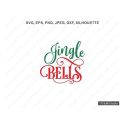 Merry Christmas SVG, Jingle Bells SVG, Snowflake Svg, Christmas  svg, Winter svg, Christmas Snowflake svg, Cricut, Silho