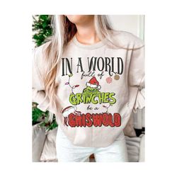 In a World Full of Grinches Be a Griswold PNG, Christmas png, Retro Christmas png, Holiday Sublimation, Christmas Sublimation Design, png