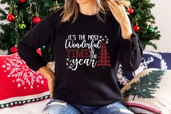 Christmas Shirt Png, It is the Most Wonderful Time Of The Year, Merry Christmas, Matching Family , Merry Christmas Shirt