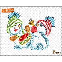 Snowman Embroidery Design, Christmas Snowman Machine Embroidery Design, Holiday Embroidery Design Pattern, Christmas Emb