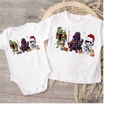 Cute Starwars Characters, Starwars shirt, Christmas Gifts, Unisex Star Wars Funny Christmas Shirt, Storm Trooper, Darth