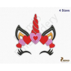 Valentine Unicorn embroidery design, Unicorn Valentine  embroidery design, Valentine embroidery design,  Heart Embroider