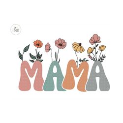 Floral Mama PNG-Sublimation Design Download-Mama sublimation, mom png, retro mama png, summer mama png, spring mama png, mama png