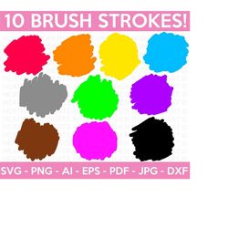 paint brush stroke svg bundle, hand drawn strokes, brush stroke svg, splatter svg, paint brush svg, background svg, cut file cricut