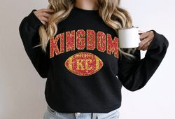 Glitter Kingdom KC, black, white, sport gray, Military Green, sand Sweatshirt, & Hoodie Kansas City