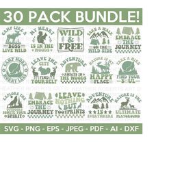 Camping SVG Bundle, Nature Lover SVG, Recreation Svg, Campfire Svg, Camping Shirt svg, Hiking svg, Cut Files for Cricut, Silhouette