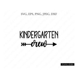 Hello Kindergarten Svg, Hello Kindergarten, Kindergarten Crew Svg, Hello Kindergarten Clipart, SVG Files, Cricut, Silhou