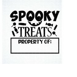 Spooky Treats SVG, Halloween Trick Or Treat Bag, Halloween Trick Or Treating Bag, Candy Collecting Bag, Halloween svg, D