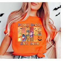 Pooh Character Halloween Shirt, Pooh and Co,Trick or Treat Shirt, Winnie The Pooh Halloween, Disney Pooh And Friends Shi