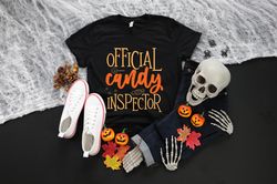 official candy inspector shirt png, halloween shirt png, halloween candy shirt png, happy halloween tee, cute halloween