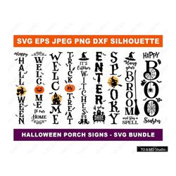 Halloween Porch Sign Svg, Porch Sign Svg Bundle, Fall Porch Sign Svg, Thanksgiving Svg, Pumpkin Svg, Halloween Svg, Cric