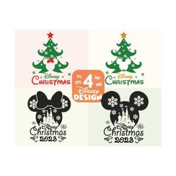 Christmas Vacation SVG Bundle, Castle Mouse Svg,  Magic World,  Christmas Tree Svg, Snowflake, Castle Silhouette,Winter Cut files for Cricut