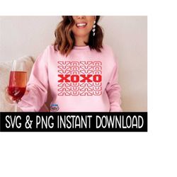 Valentine's Day XOXO Multi SVG Files, PNG Instant Download, Cricut Cut Files, Silhouette Cut Files, Download, Print