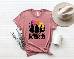 Hurrcus Purrcus Shirt Png, Halloween Black Cat, Funny Cat Shirt Png, Happy Halloween, Cute Halloween Tee, Gift for Hallo