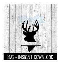 Deer Split Frame SVG, Deer SVG Files, Farmhouse Sign SVG Instant Download, Cricut Cut Files, Silhouette Cut Files, Download, Print