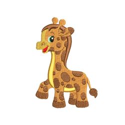 giraffe baby machine embroidery design