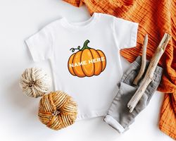 Personalized Pumpkin Shirt Png, Toddler Shirt Png for Halloween, Custom Shirt Png for Kids, Halloween Party,Happy Hallow