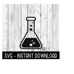 Science Beaker SVG, SvG Files, Scientist Beaker Instant Download, Cricut Cut Files, Silhouette Cut Files, Download, Print