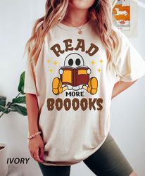 Comfort Colors, Read More Books Shirt Png, Spooky Teacher GhosT-Shirt Png, Halloween Teacher Gift,   halloween, Hallowee