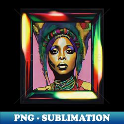 Erykah Badu Inspired - Decorative Sublimation PNG File - Unleash Your Inner Rebellion