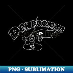 Dew Doo Man Records White - Retro PNG Sublimation Digital Download - Bold & Eye-catching