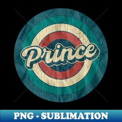 Prince - Retro Circle - Signature Sublimation PNG File - Perfect for Personalization