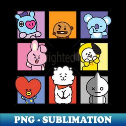 BT21 - PNG Transparent Sublimation File - Unleash Your Creativity