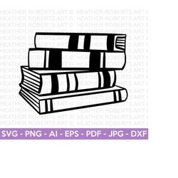 Books SVG, Teacher SVG, Reading svg, Librarian svg, School svg, Student Svg, Book Silhouette, Book Lover Svg, Open Book
