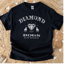 Diamond Dogs Club T-Shirt, Funny Distressed Richmond Short Sleeve Shirt.