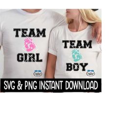 Team Boy, Team Girl Bundle SVG, PNG Expecting, Baby Shower SVG File, Instant Download, Cricut Cut File, Silhouette Cut File, Download, Print