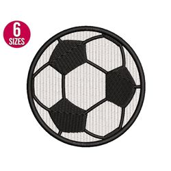 Soccer ball embroidery design, Machine embroidery file, Digital download