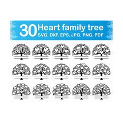 Family tree svg, Family reunion svg, Family tree cricut, Tree of life svg, Split monogram svg, Family tree png files, Silhouette Clipart