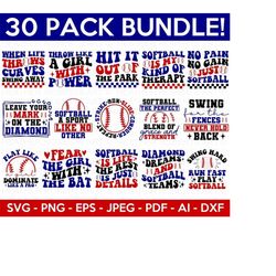 Softball SVG Bundle, Softball SVG, Softball Shirt SVG, Softball Sports svg, Sports Svg, Softball Tee Svg, Cut File Cricut, Silhouette